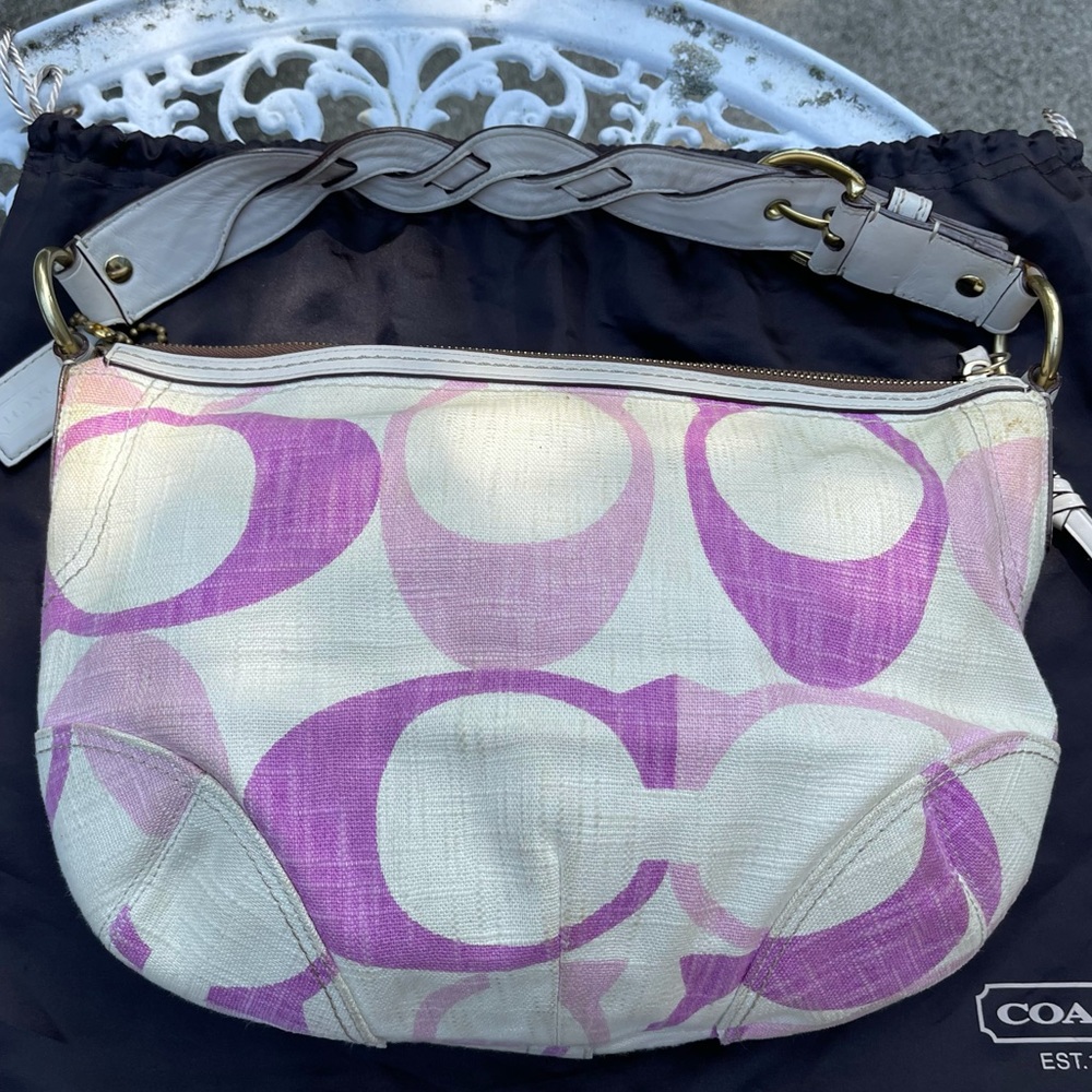 Coach PINK Signature C Tonal Hobo